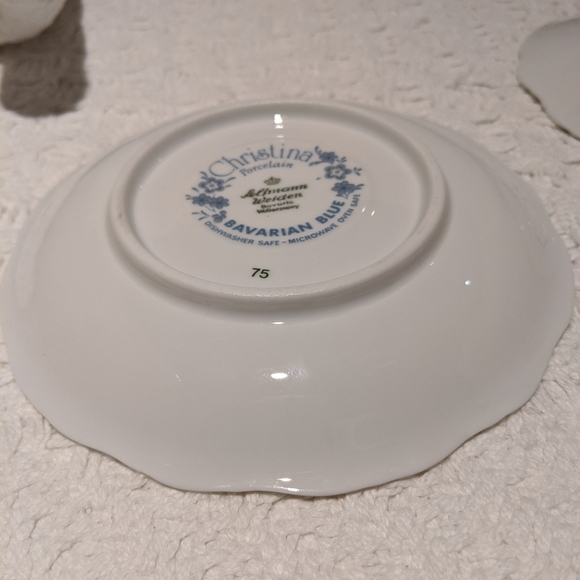 Seltmann Weiden Cup Saucer Bread Plate Blue - Picture 6 of 8